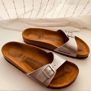 Birkenstock Madrid Silver Sandals